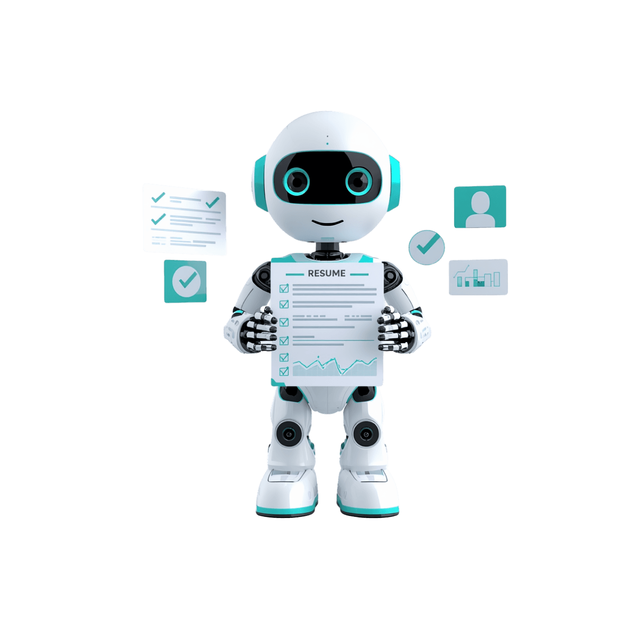 AI robot scanning resume